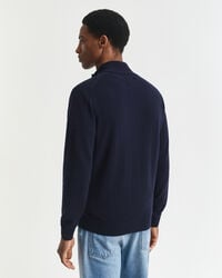 Superfine Lambswool Zip Cardigan