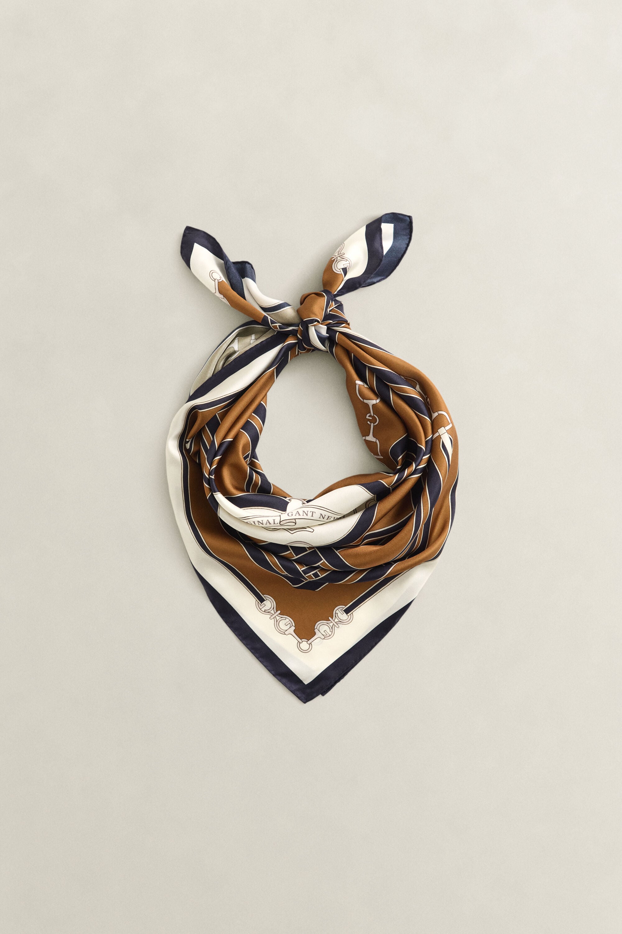 Chain Print Silk Scarf