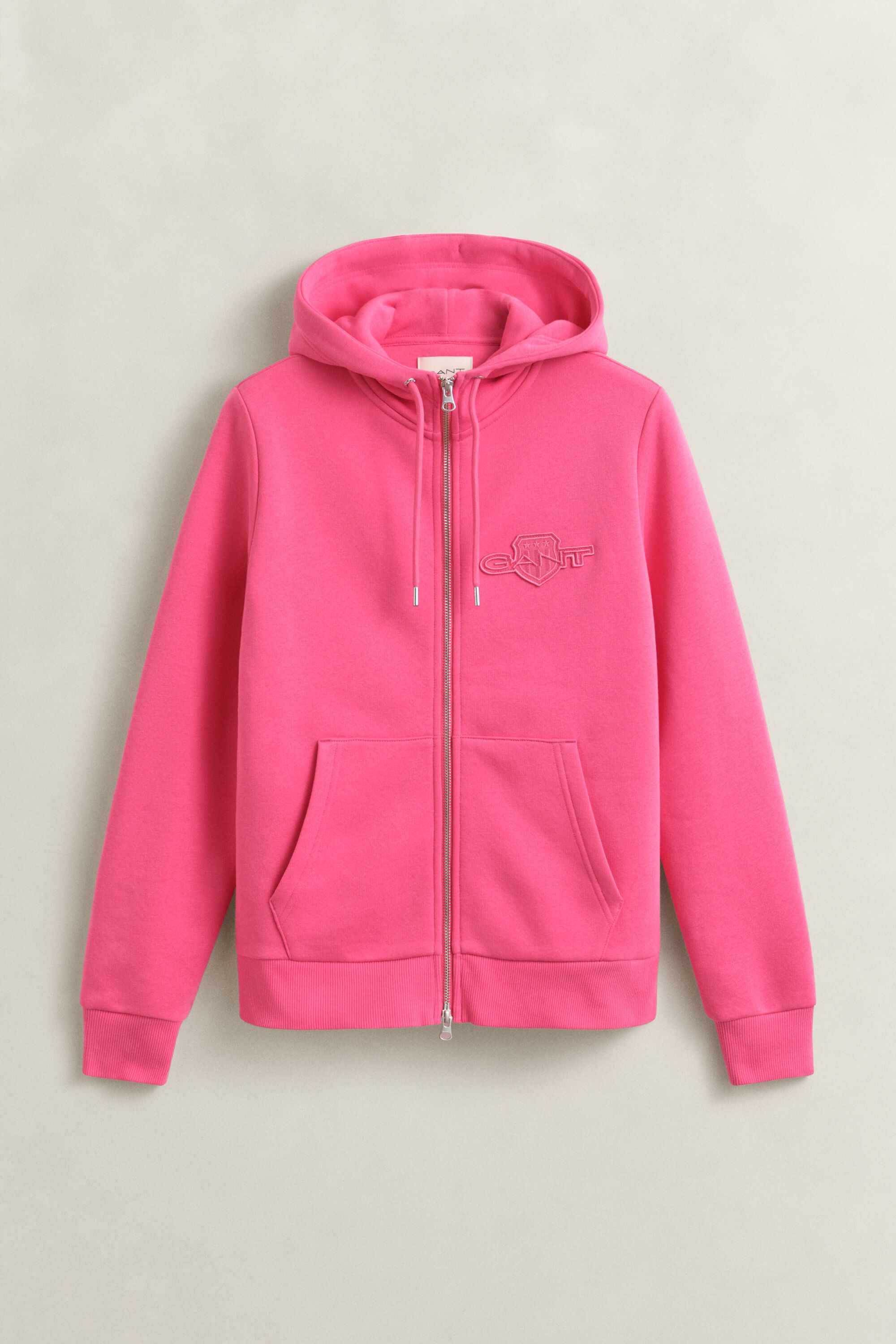 Tonal Shield Zip Hoodie