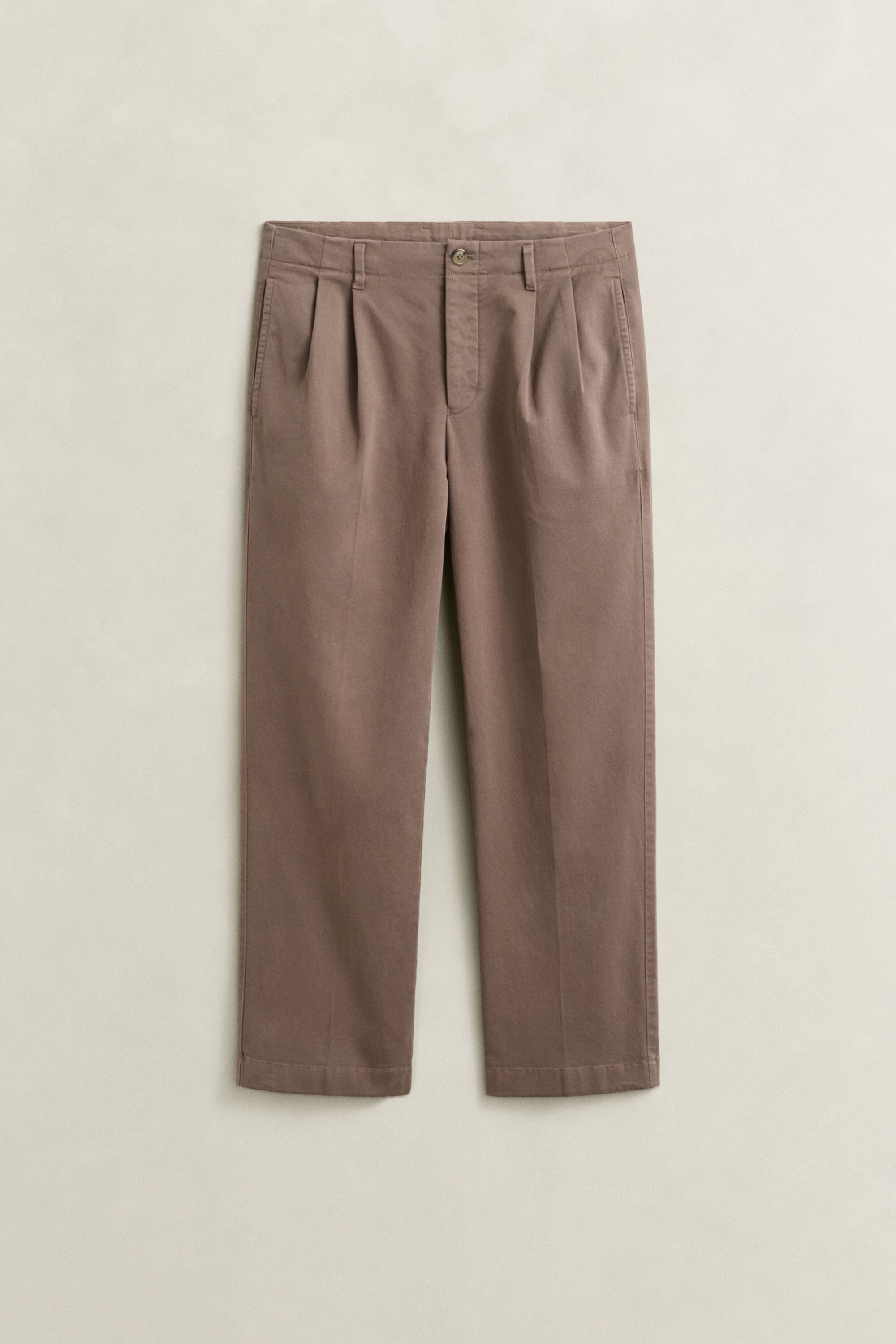 Brushed Cotton Chinos — FADED TAUPE