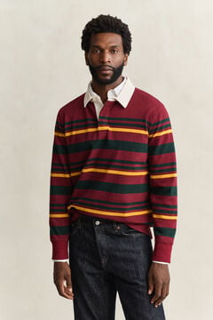 Striped Rugger — PLUMPED RED 5