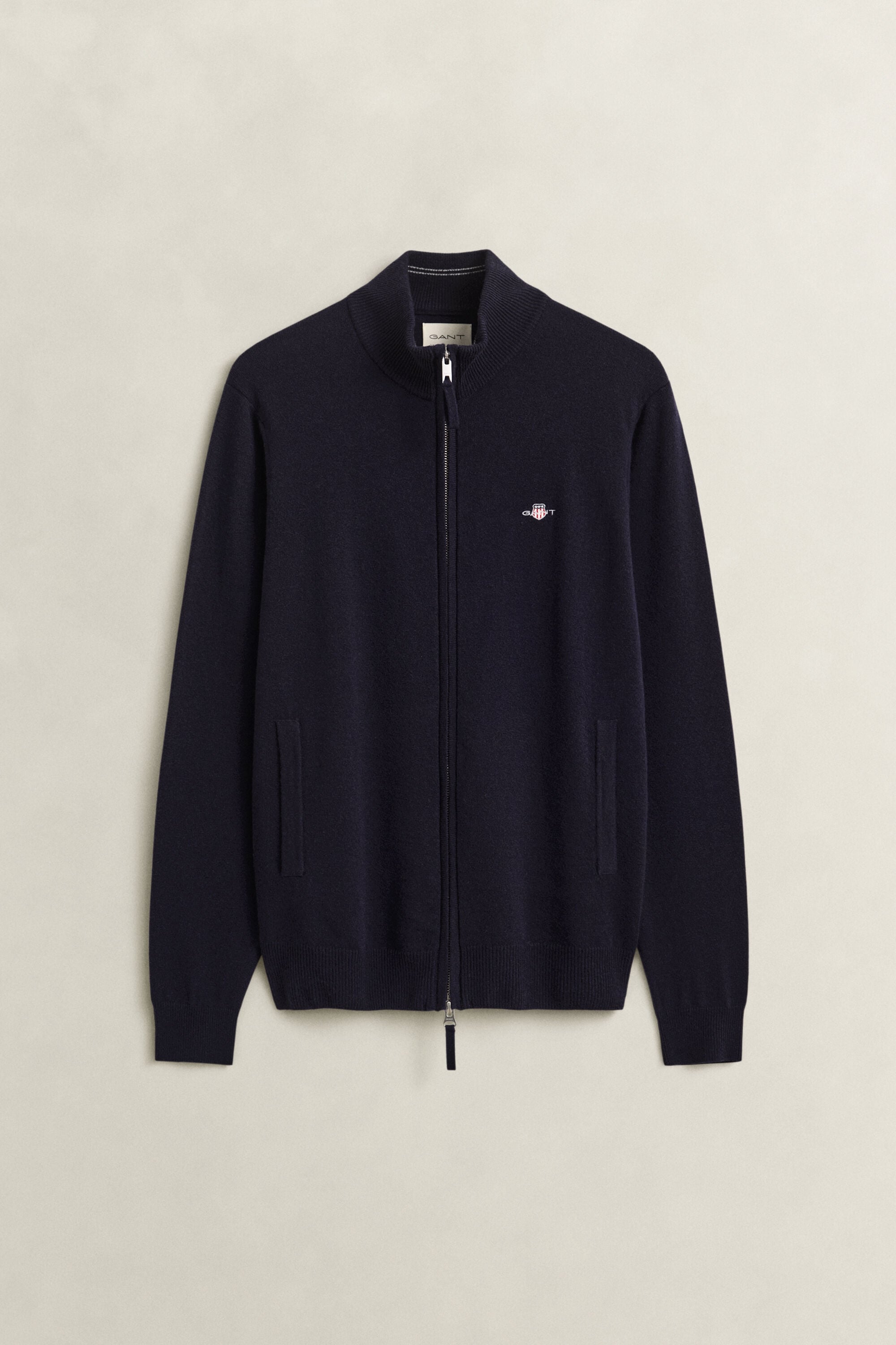 Lambswool Zip Cardigan