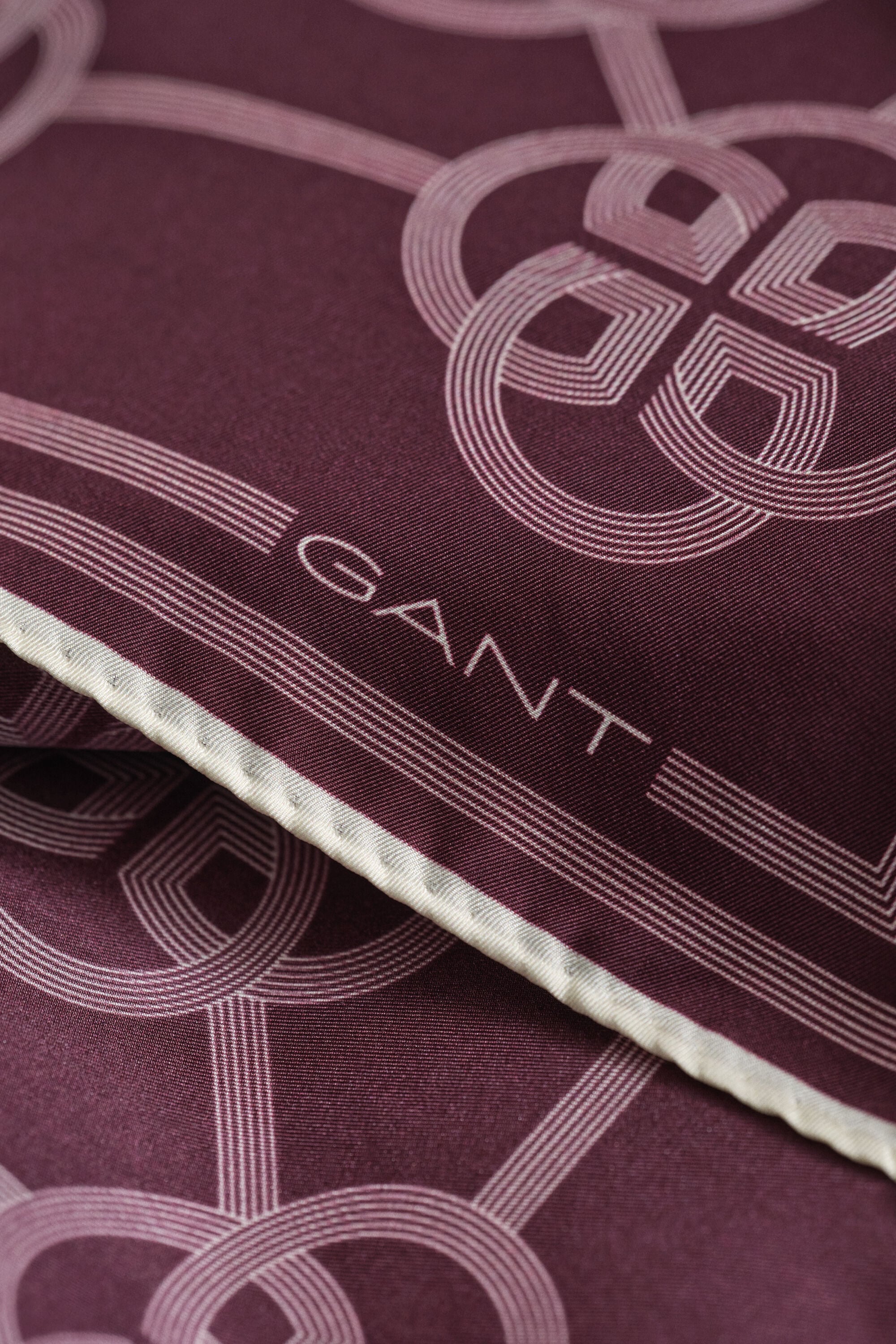 Monogram Print Silk Scarf