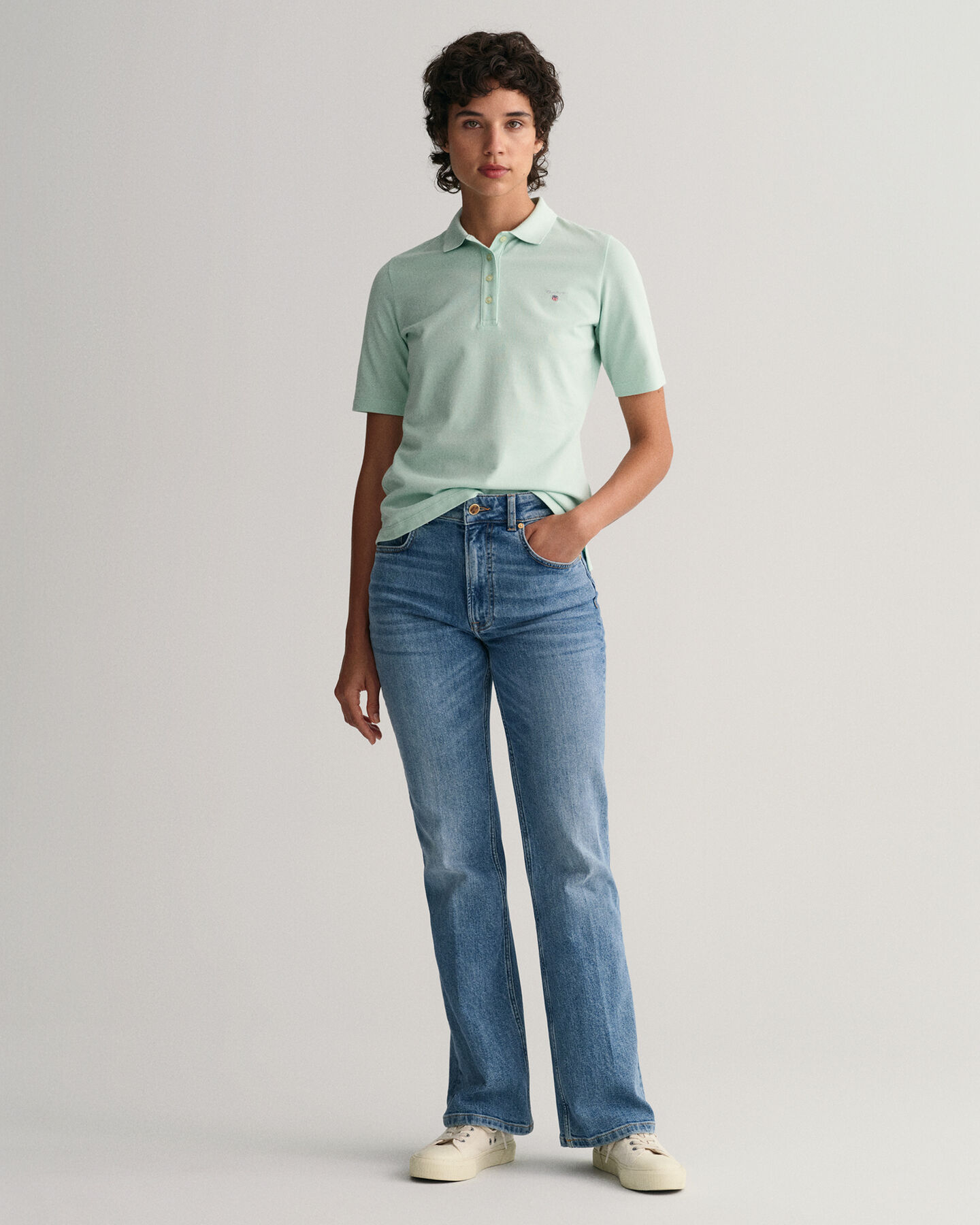 Original Mid Sleeve Piqu&eacute; Polo Shirt