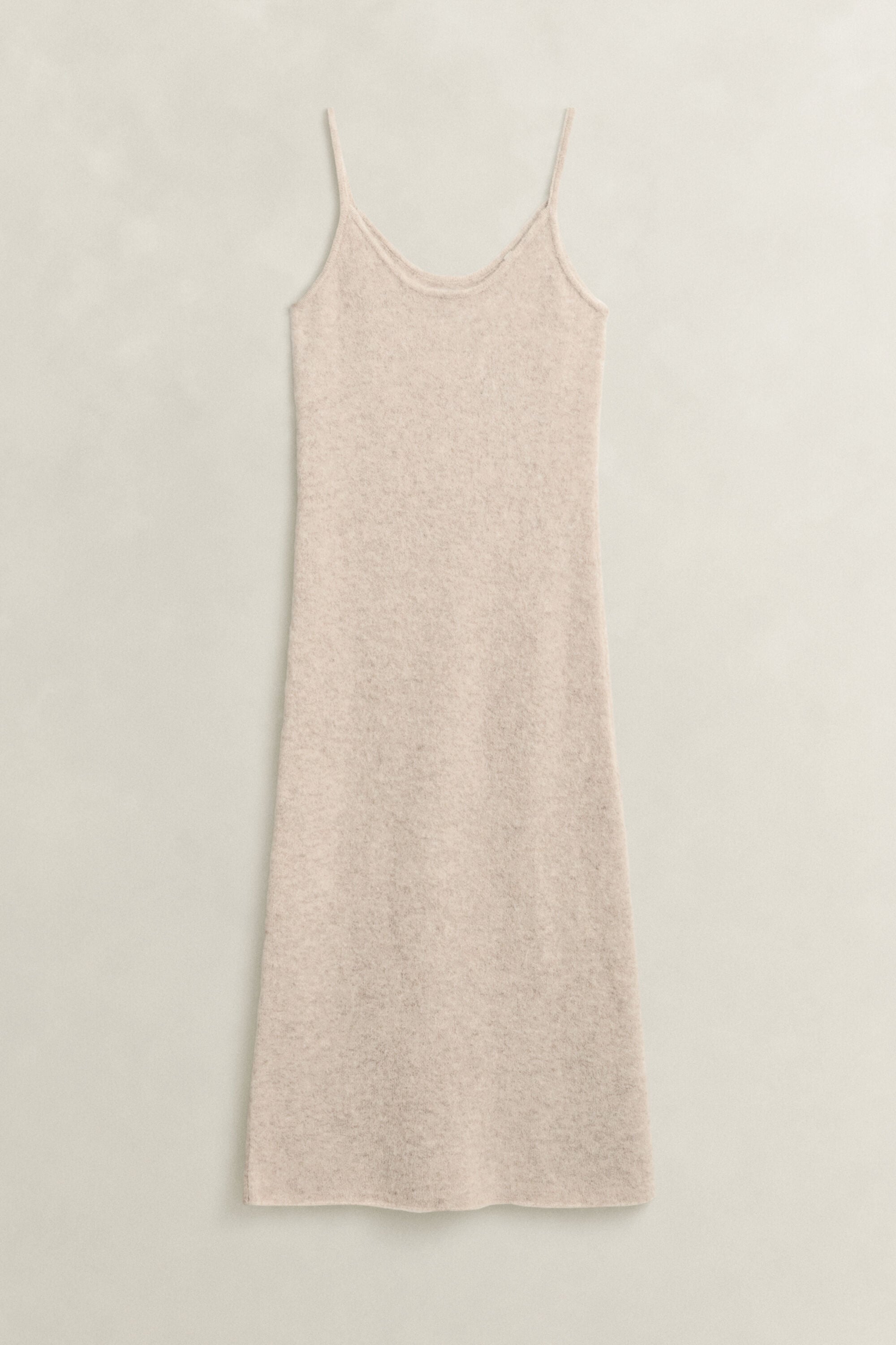 Strappy Knit Alpaca Wool Blend Dress