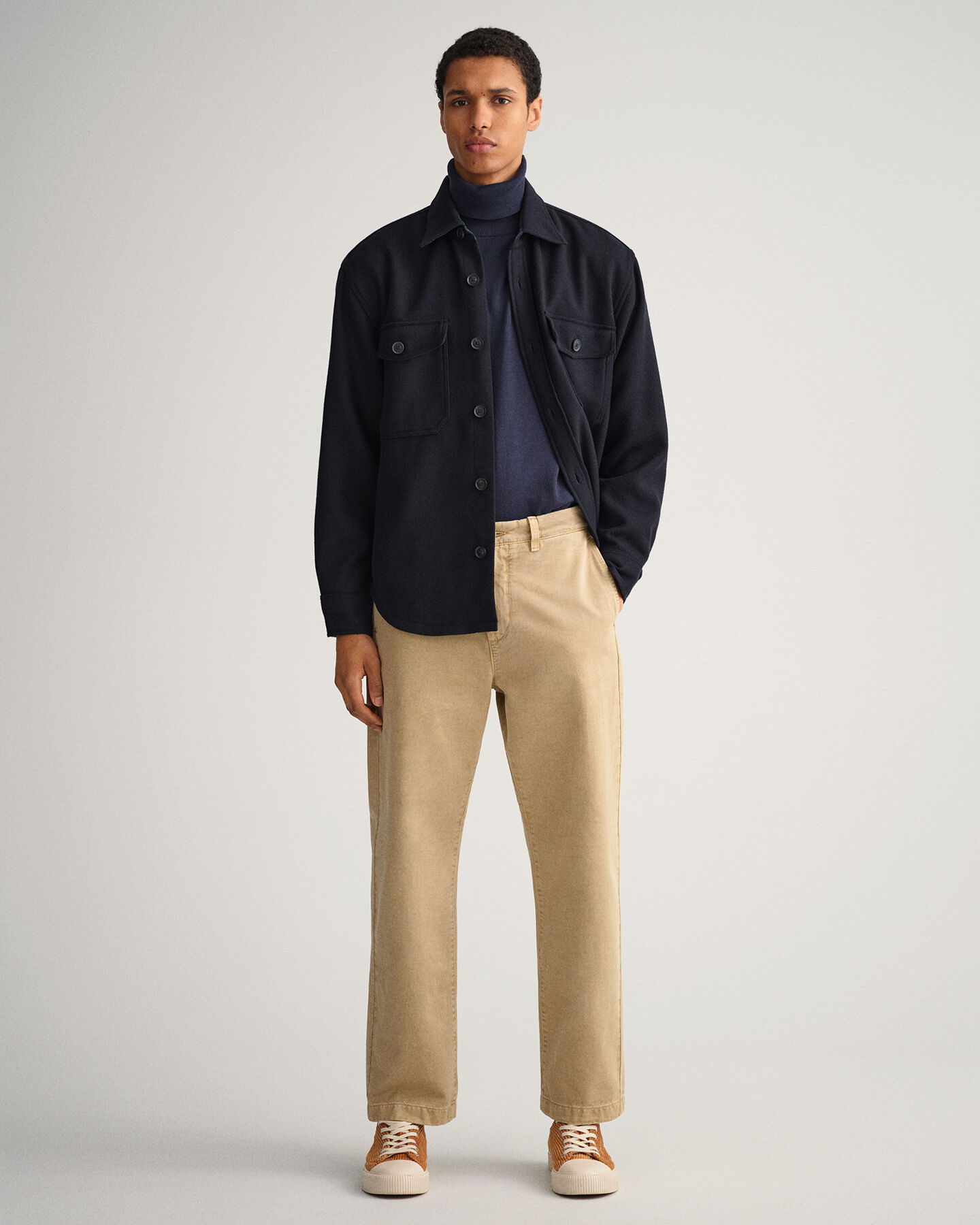 Cotton Cashmere Rollneck Sweater