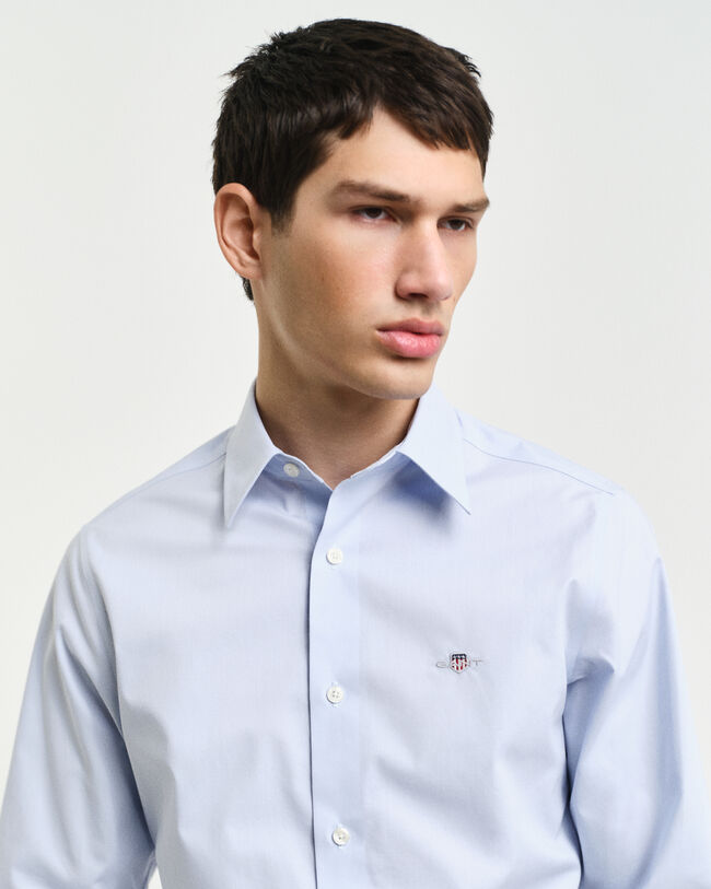 Slim Fit Stretch Poplin Shirt