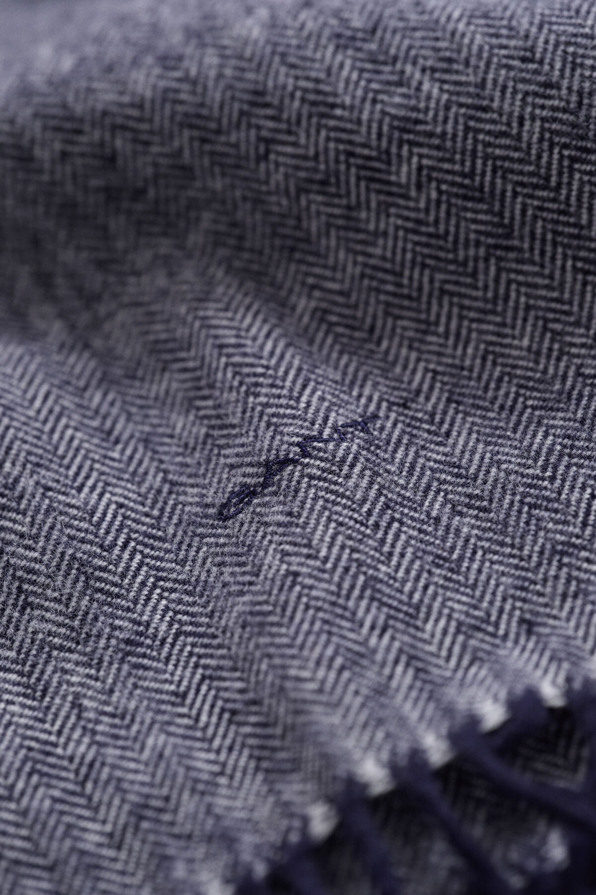 Herringbone Scarf — EVENING BLUE