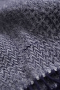 Herringbone Scarf — EVENING BLUE 1
