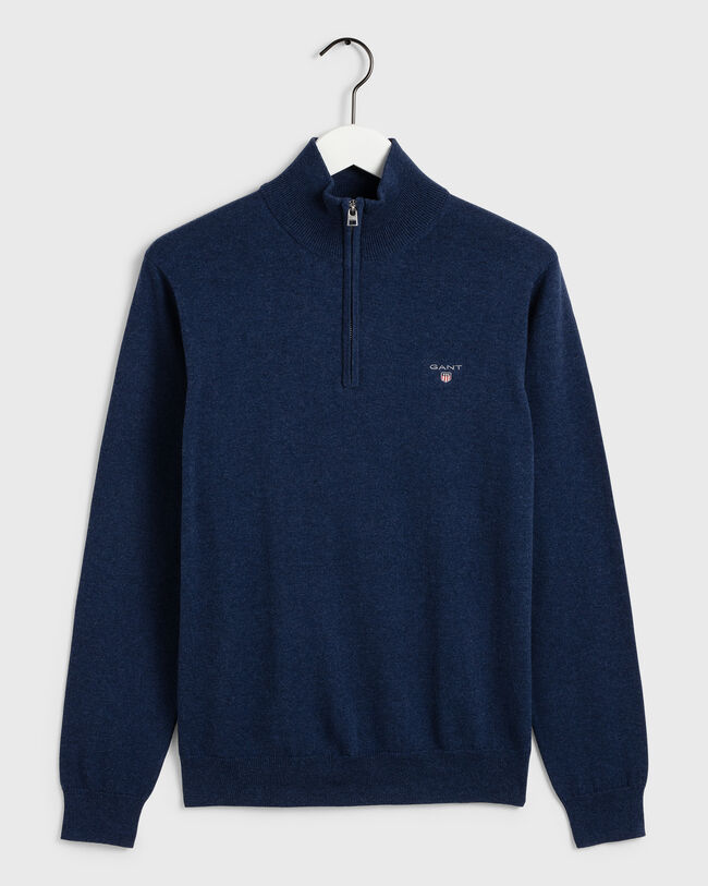 Cotton Wool Half-Zip Sweater