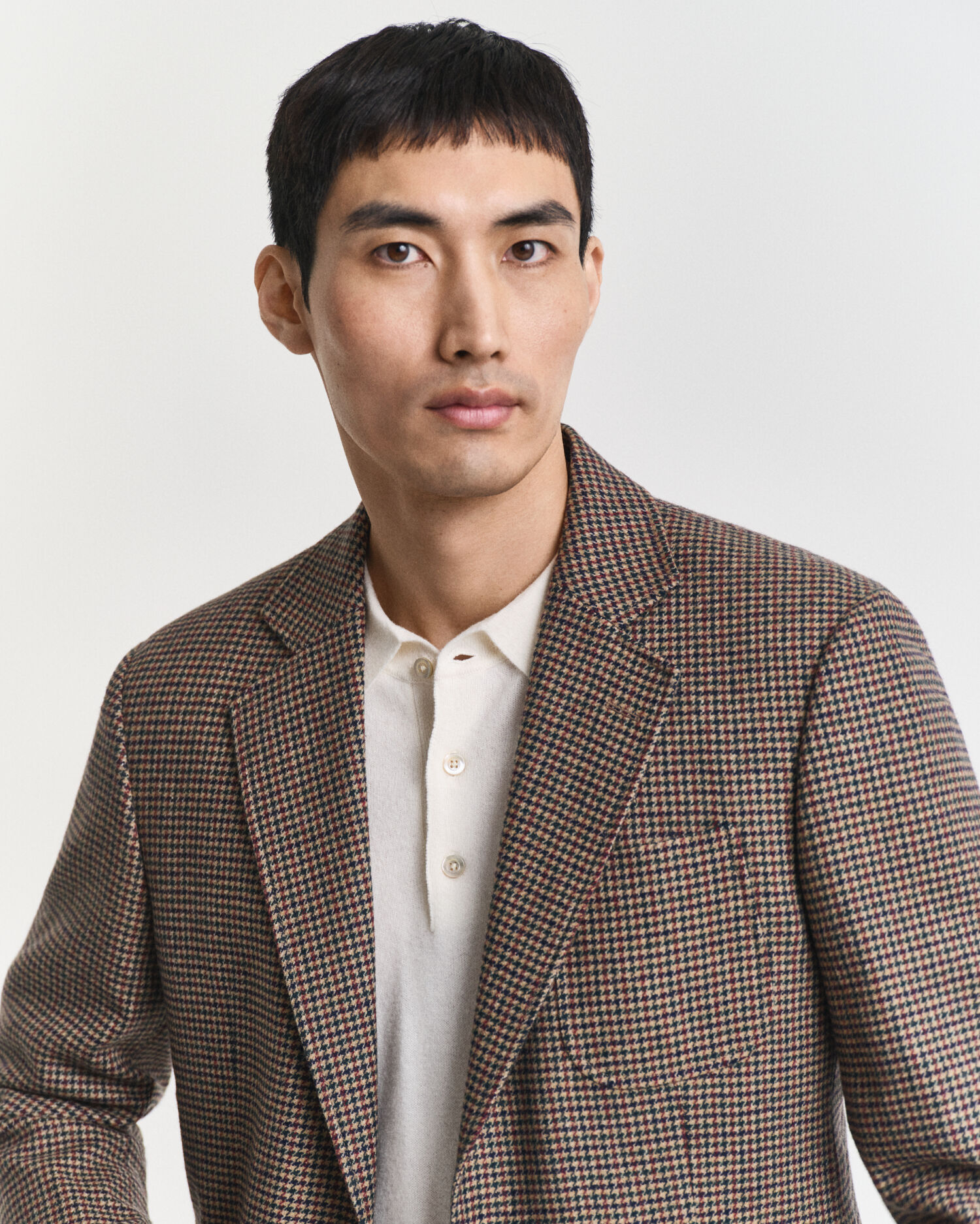 Slim Fit Houndstooth Check Blazer