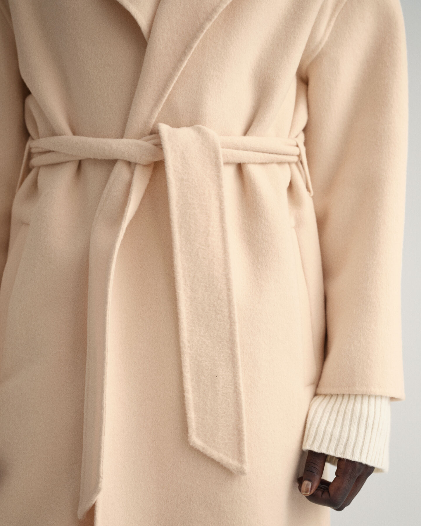 Handstitched Belted Coat