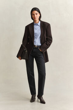 Striped Yoke Detail Shirt — MISTY LAVENDER 7