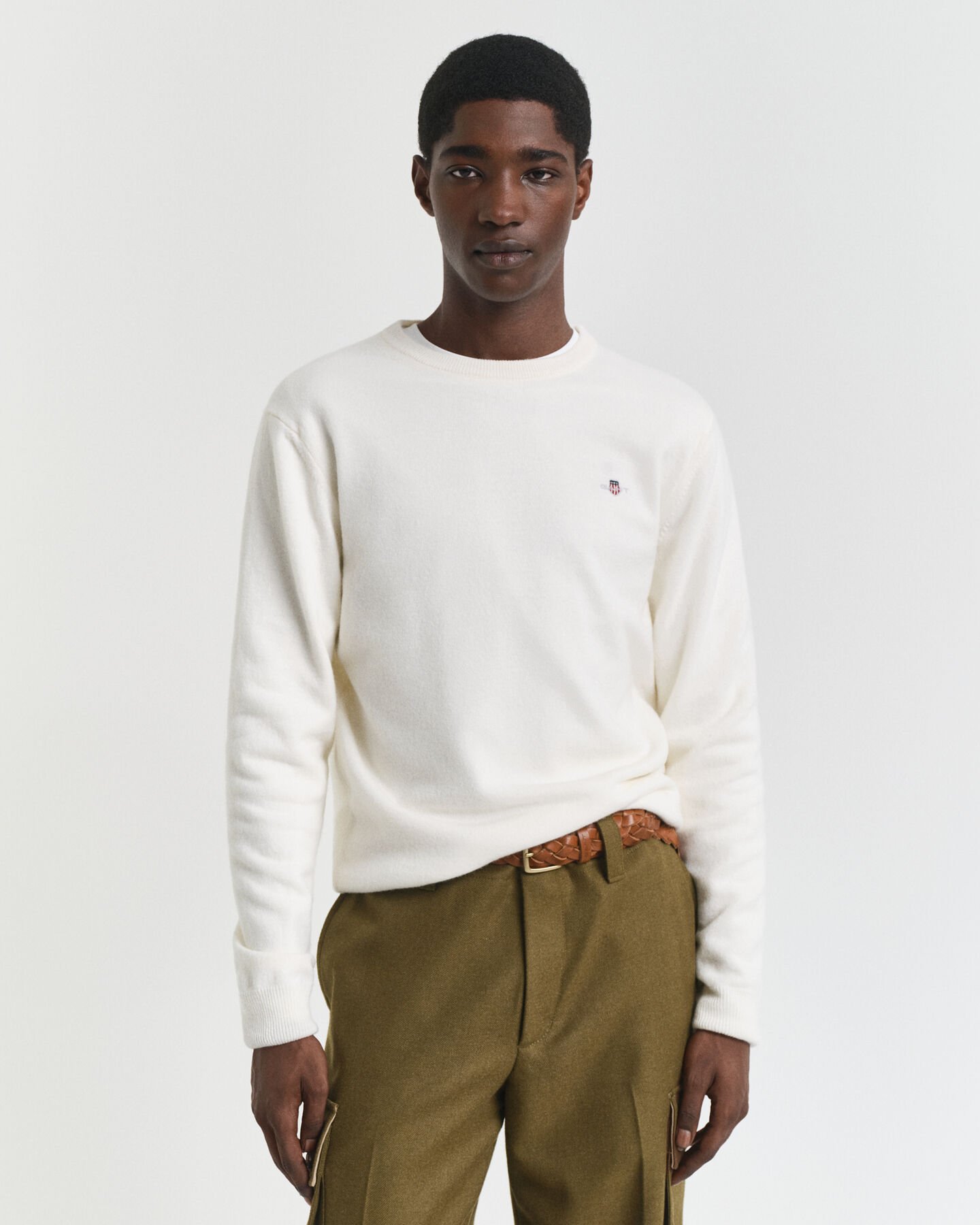 Superfine Lambswool Crew Neck Sweater