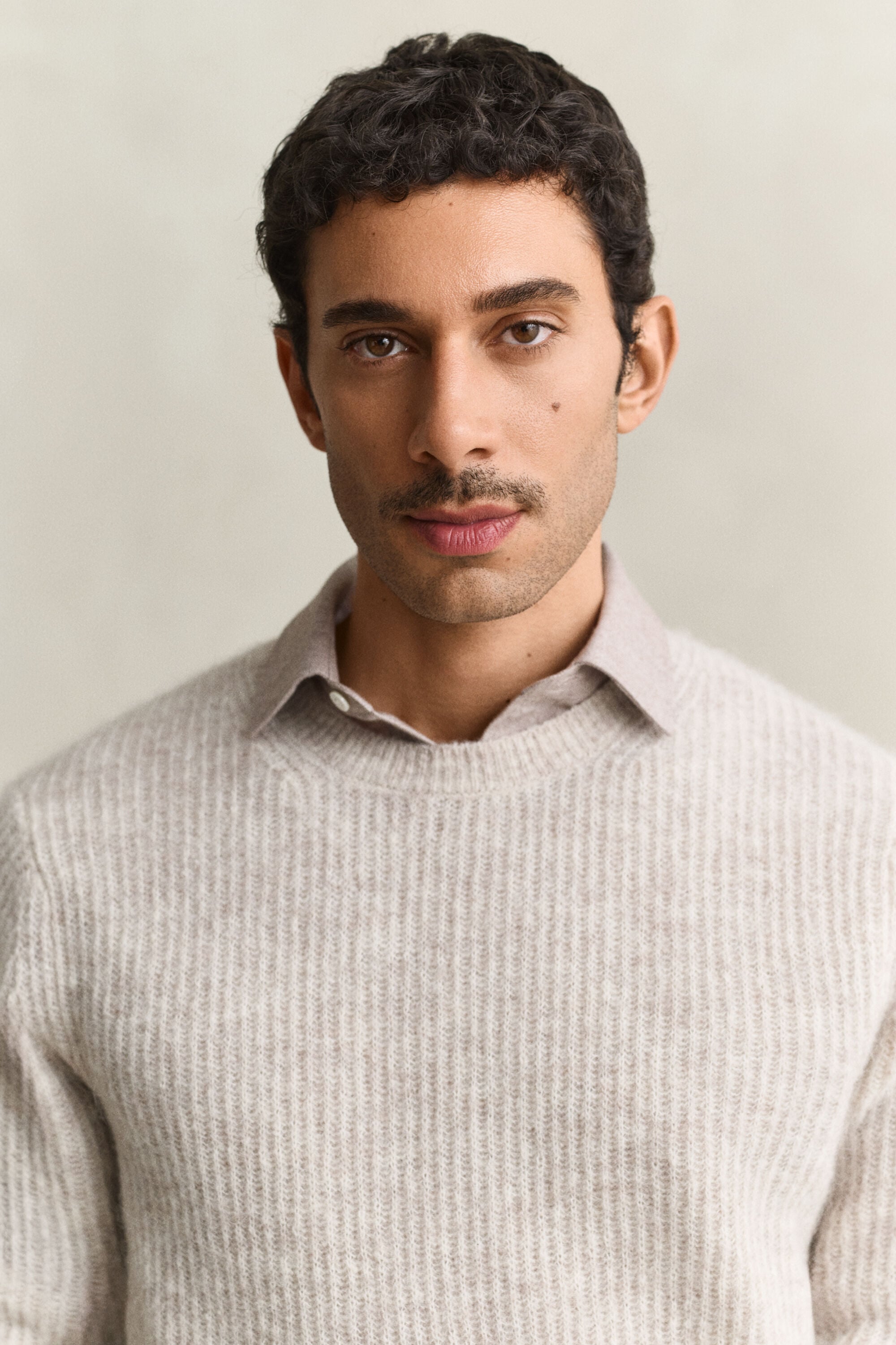 Alpaca Wool Blend Crew Neck Sweater