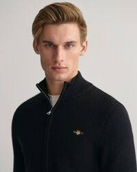 Textured Cotton Cardigan