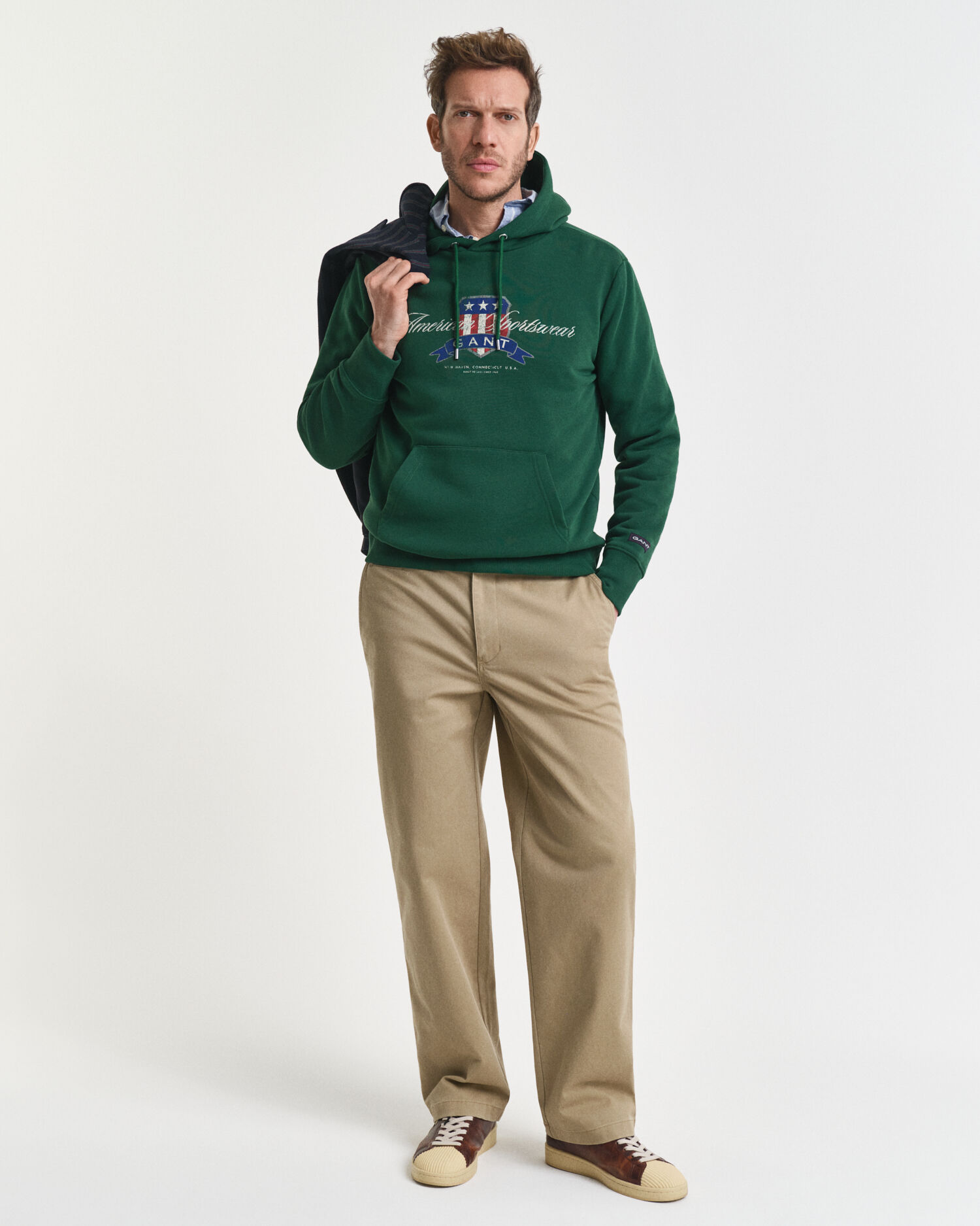 Relaxed Fit Cotton Twill Chinos