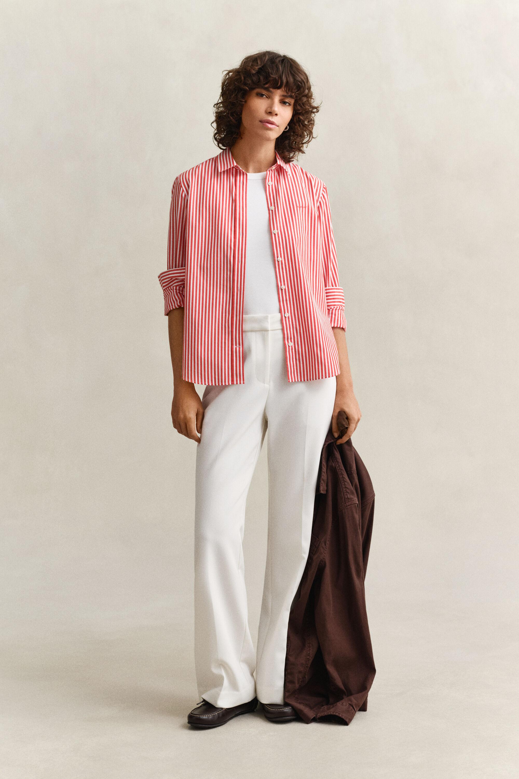 Regular Fit Classic Striped Poplin Shirt