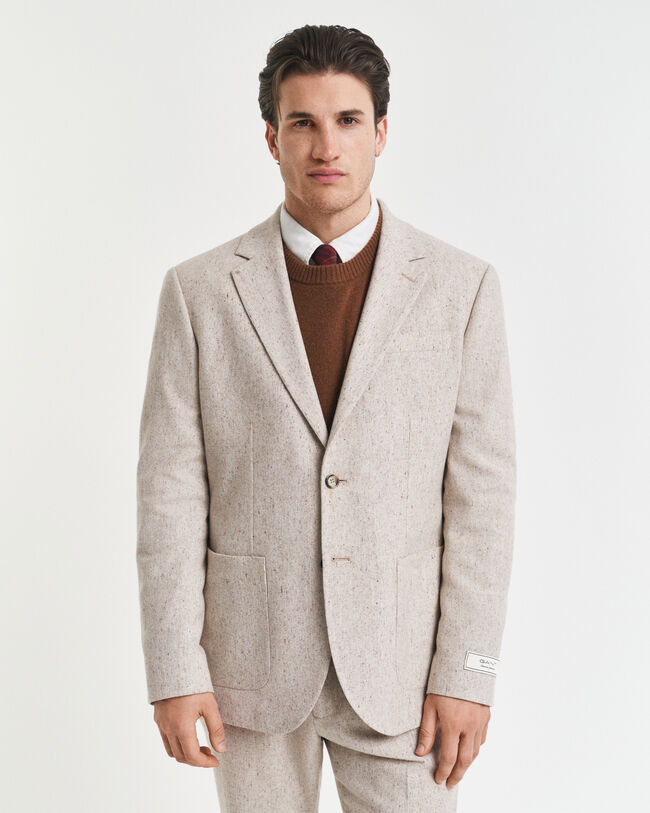 Slim Fit Donegal Suit Jacket