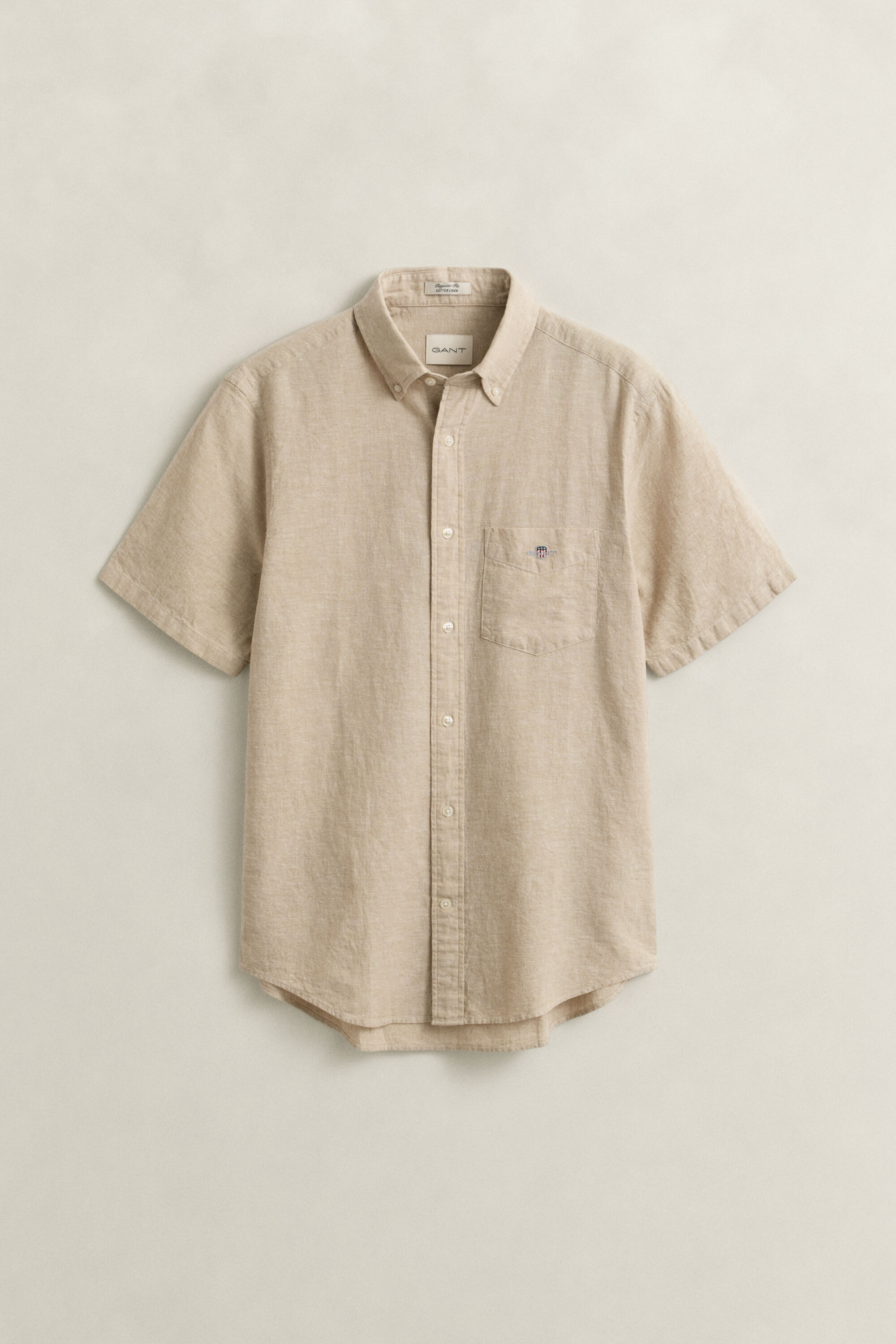 Linen Blend Short Sleeve Shirt