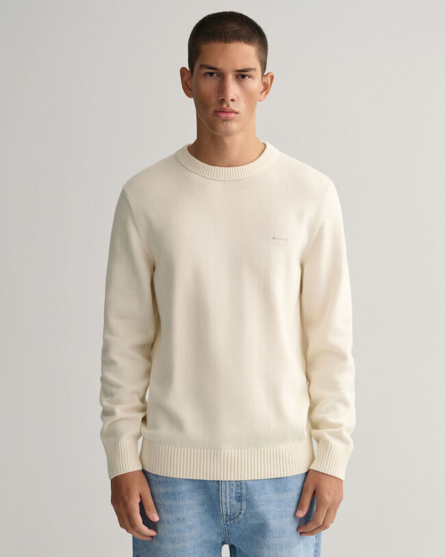 Supima Cotton Crew Neck Sweater - GANT