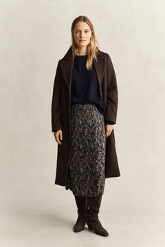 Printed Pleated Skirt — EVENING BLUE 7