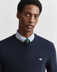 Mini Cable Knit Crew Neck Sweater