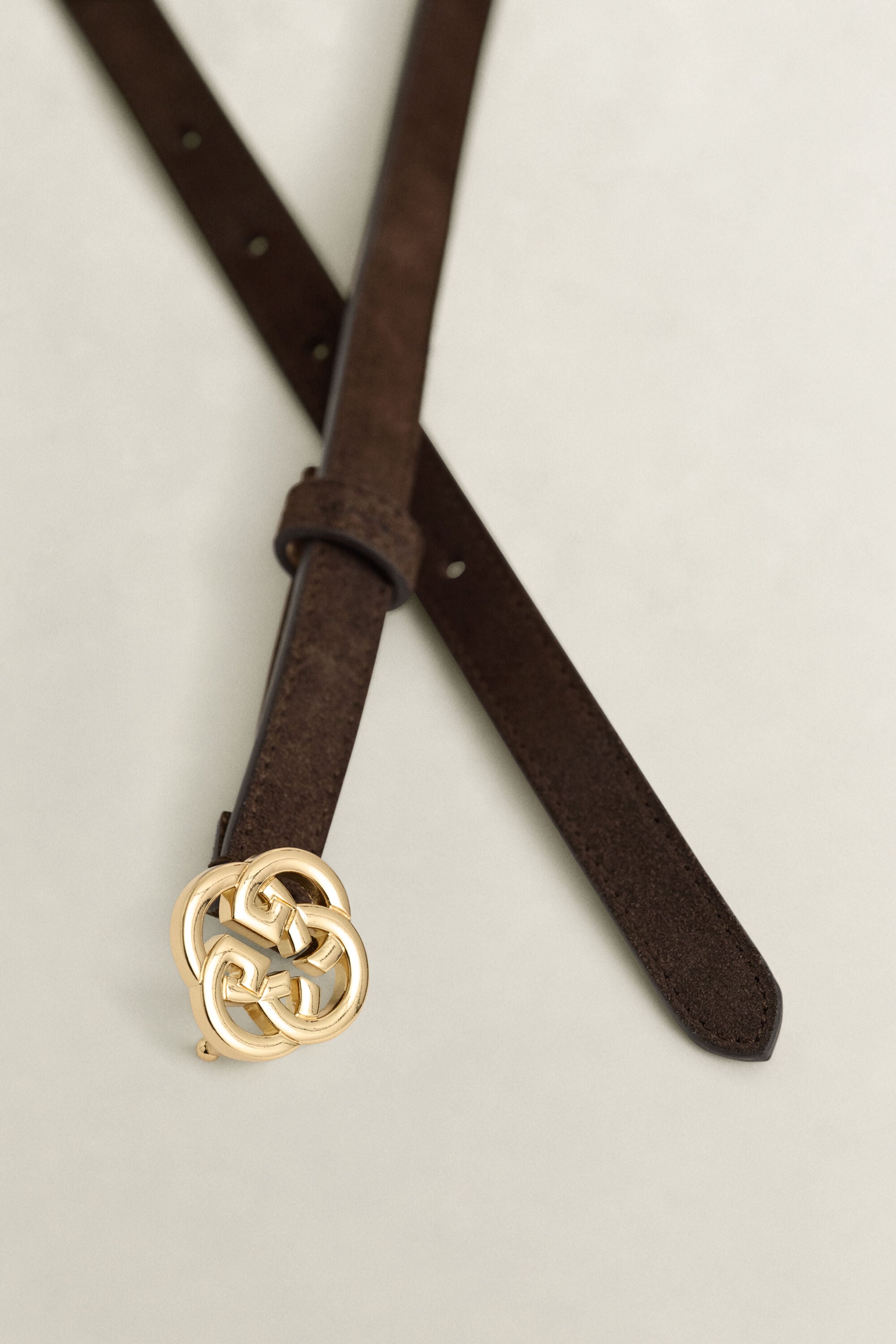 Monogram Suede Belt