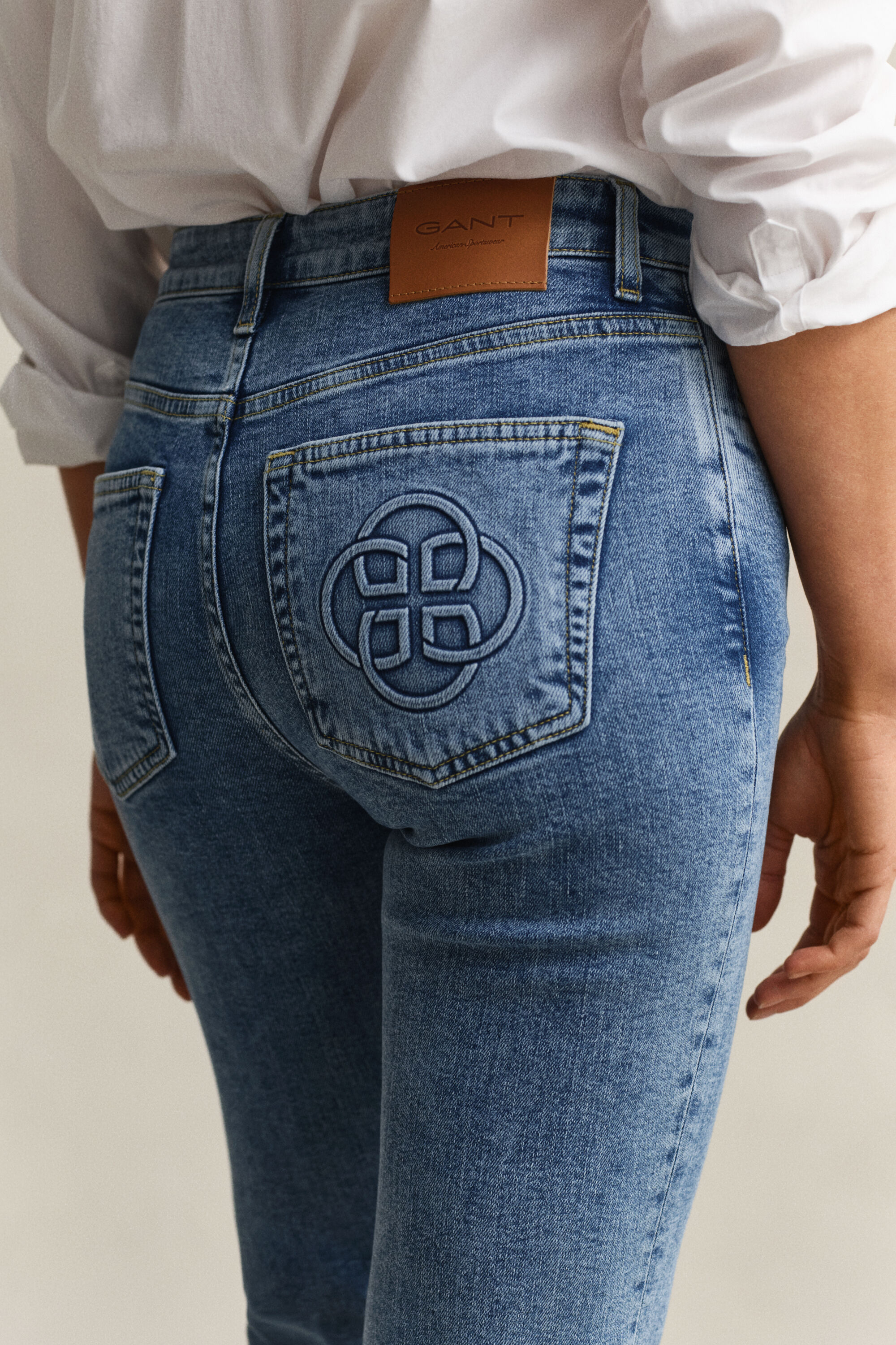 Monogram Flared Jeans