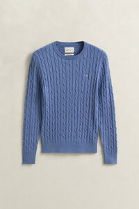 Cable Knit Crew Neck Sweater