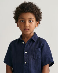 Kids Linen Short Sleeve Shirt