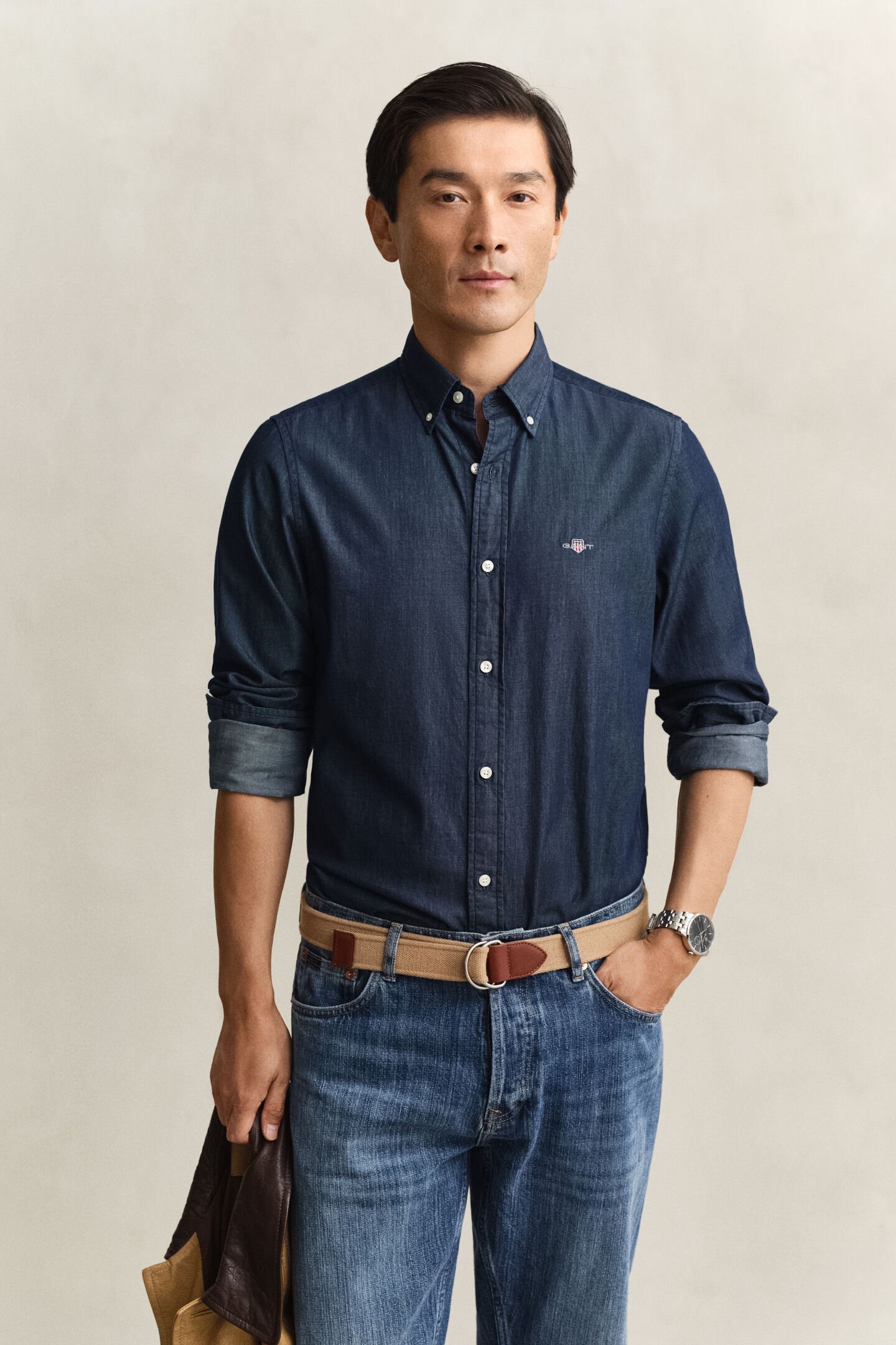 Slim Fit Indigo Shirt