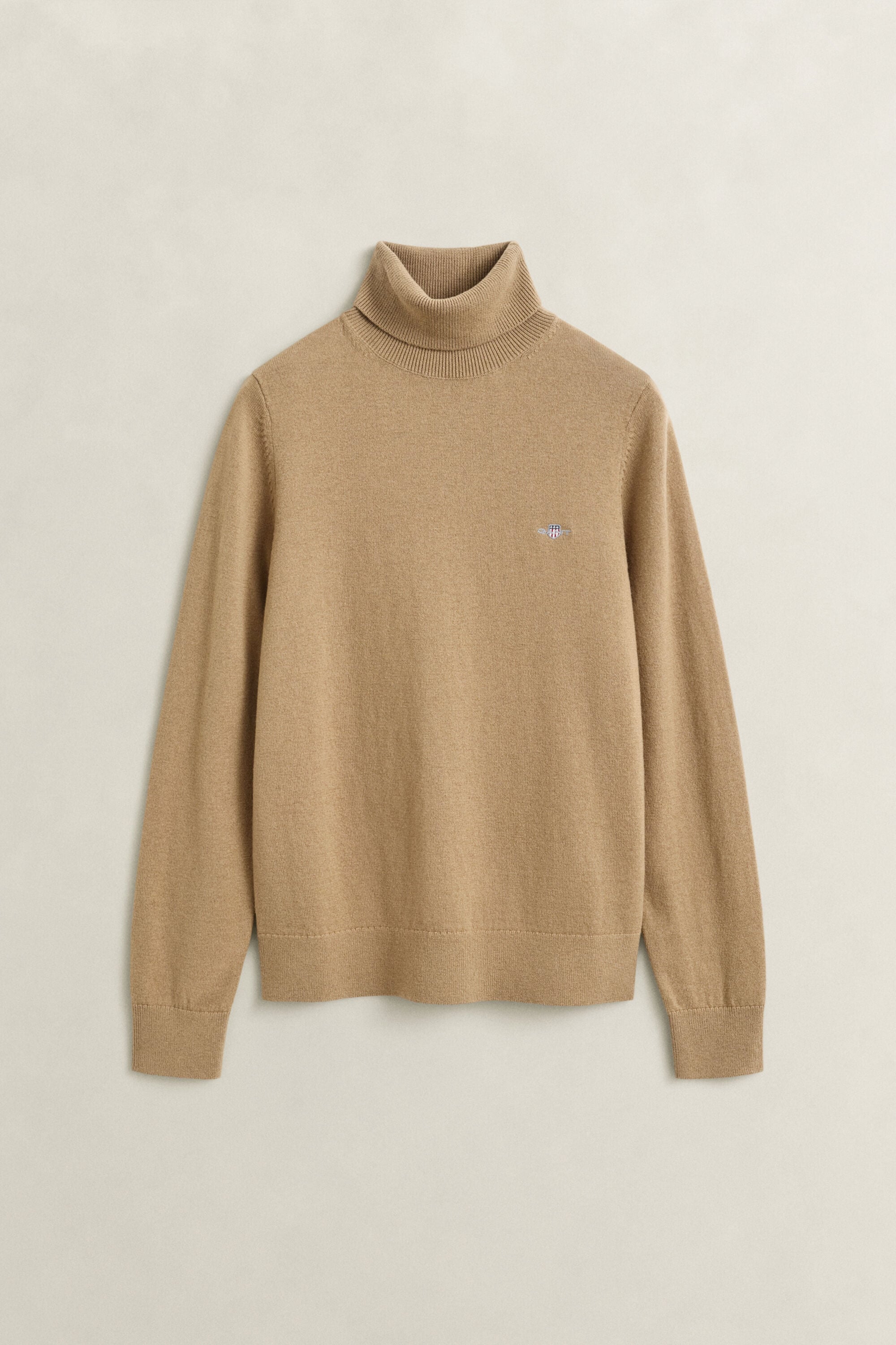 Wool Cotton Turtleneck Sweater