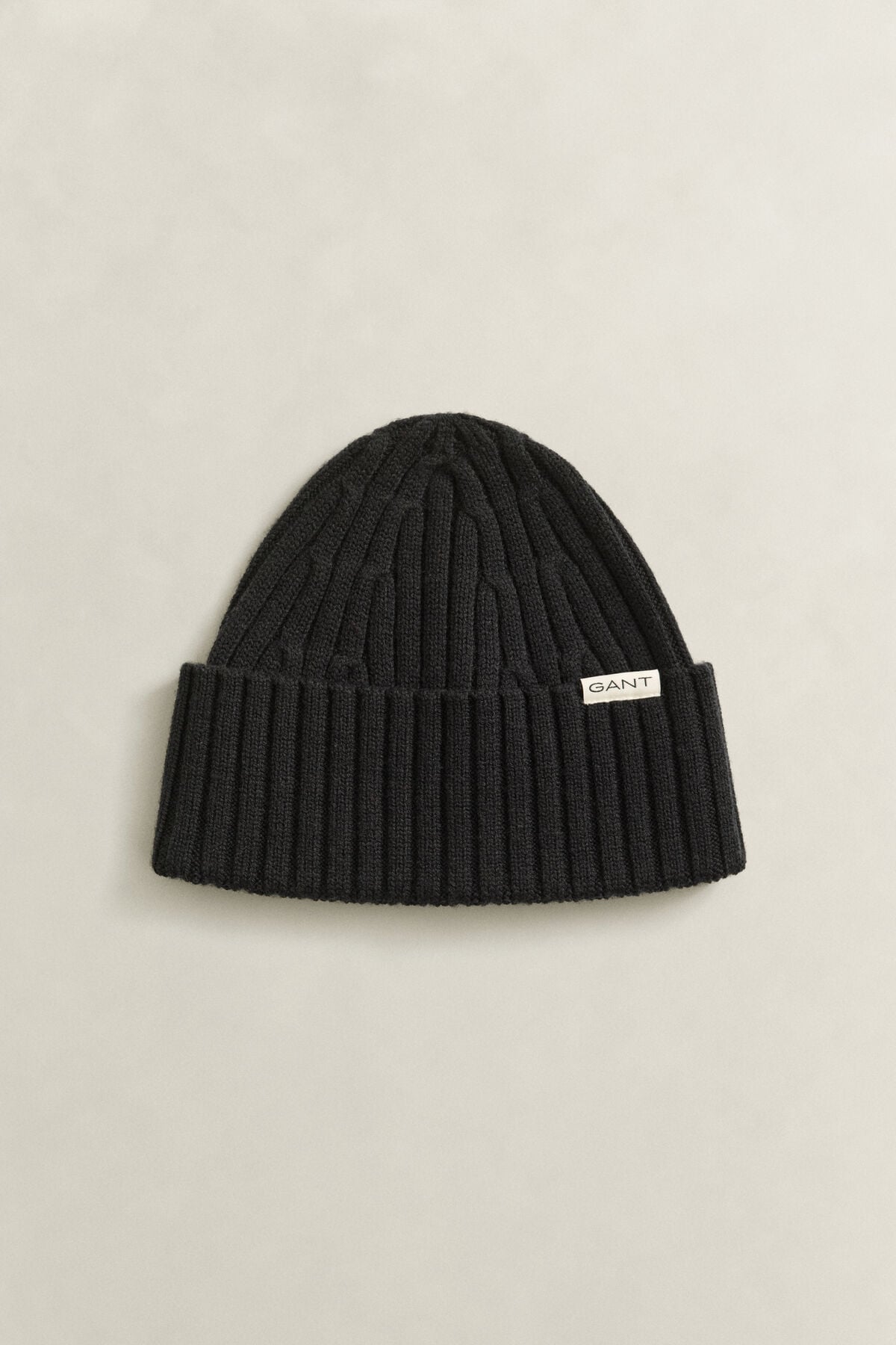 Merino Wool Beanie — BLACK
