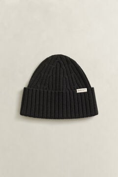Merino Wool Beanie — BLACK 2