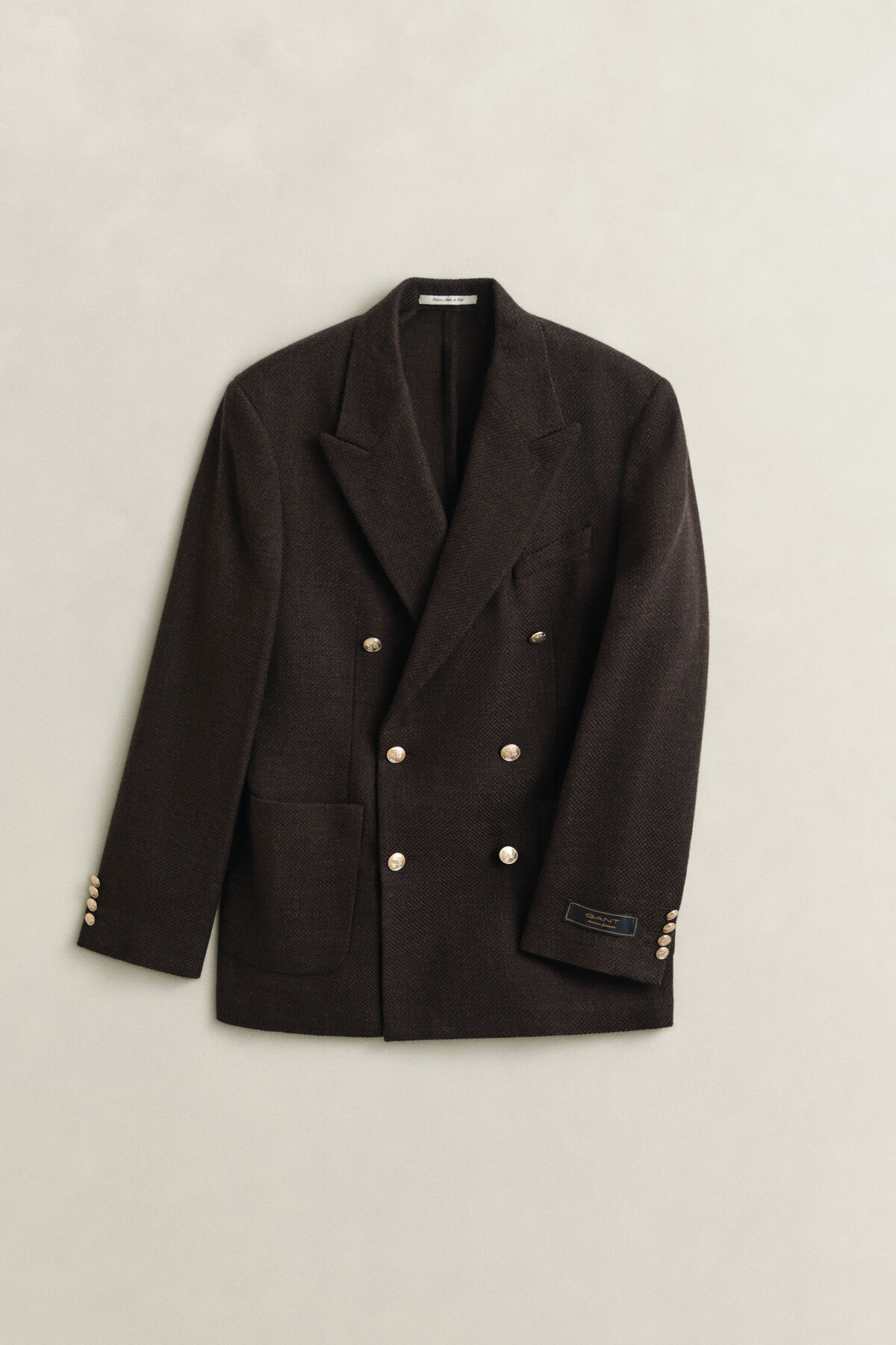 Wool Club Blazer — BLACK BROWN