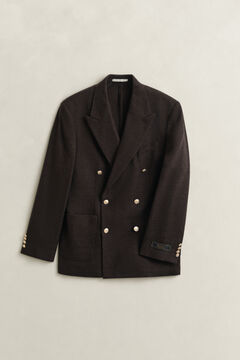Wool Club Blazer — BLACK BROWN 1