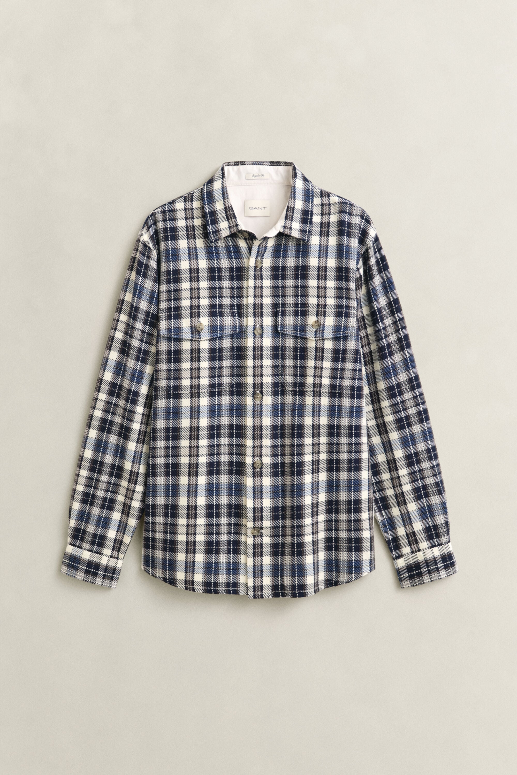Checked Twill Overshirt