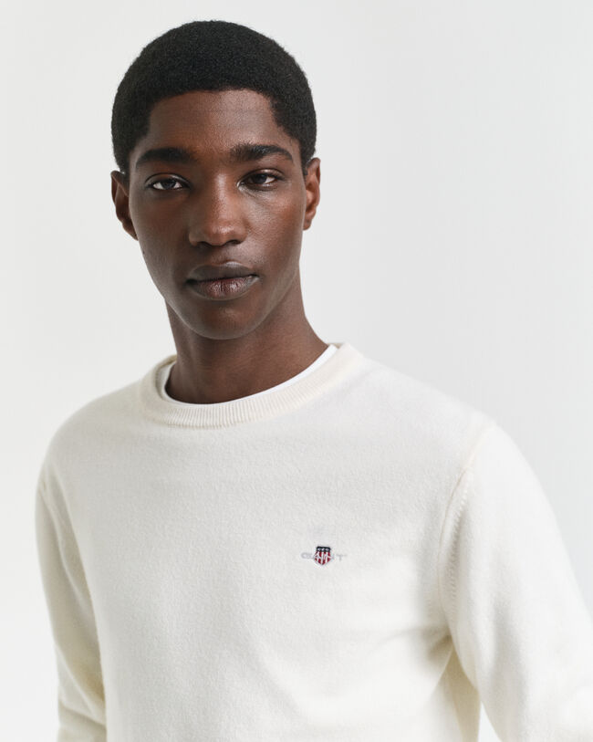 Superfine Lambswool Crew Neck Sweater