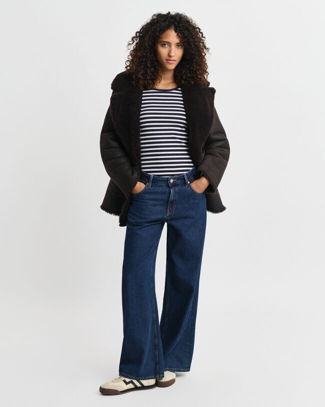 Striped Rib Long Sleeve T-Shirt