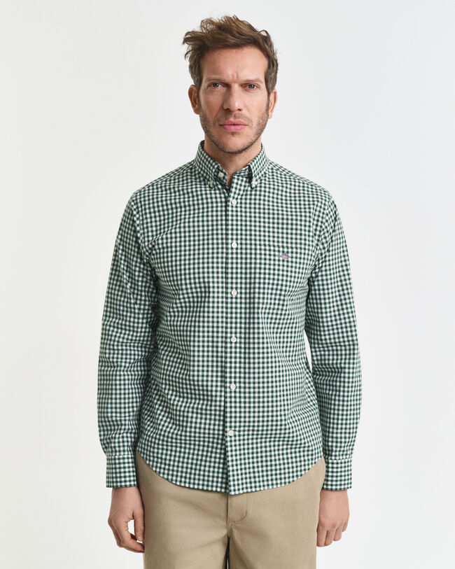 Regular Fit Classic Gingham Poplin Shirt