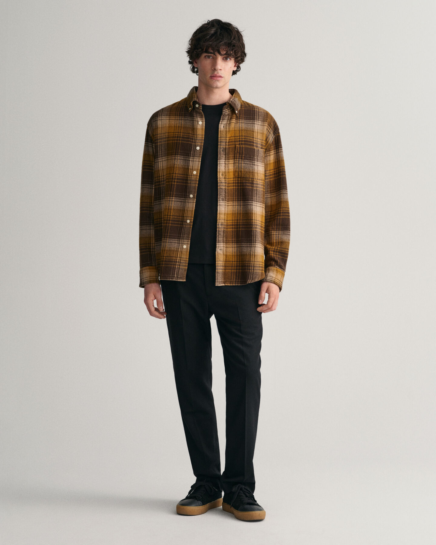 Slim Fit Flannel Pants