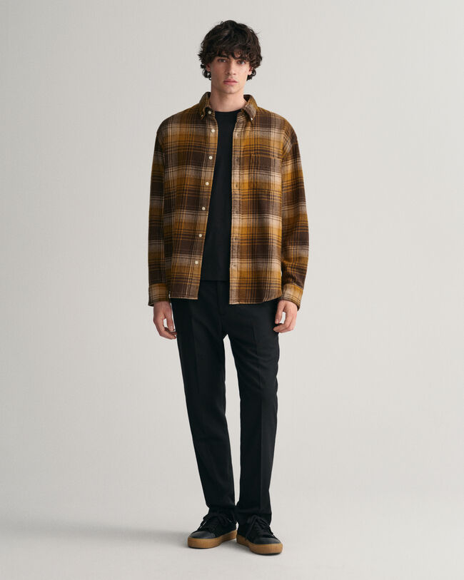 Slim Fit Flannel Pants
