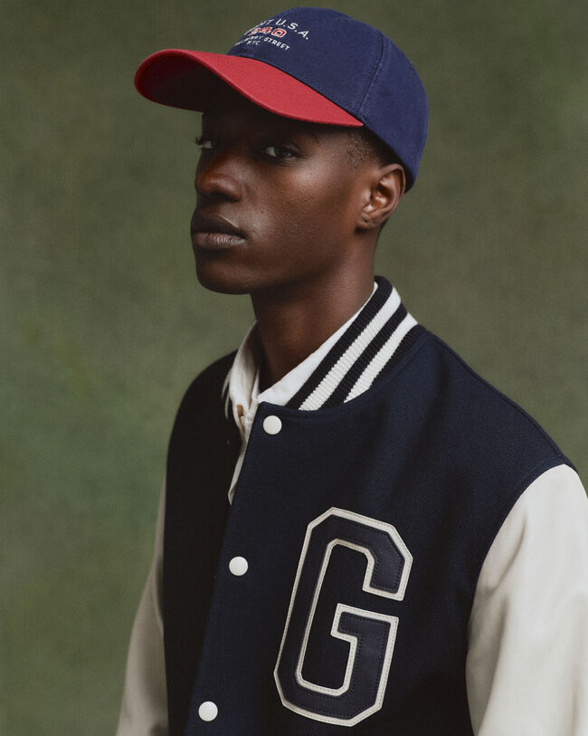 Leather Mix Varsity Jacket