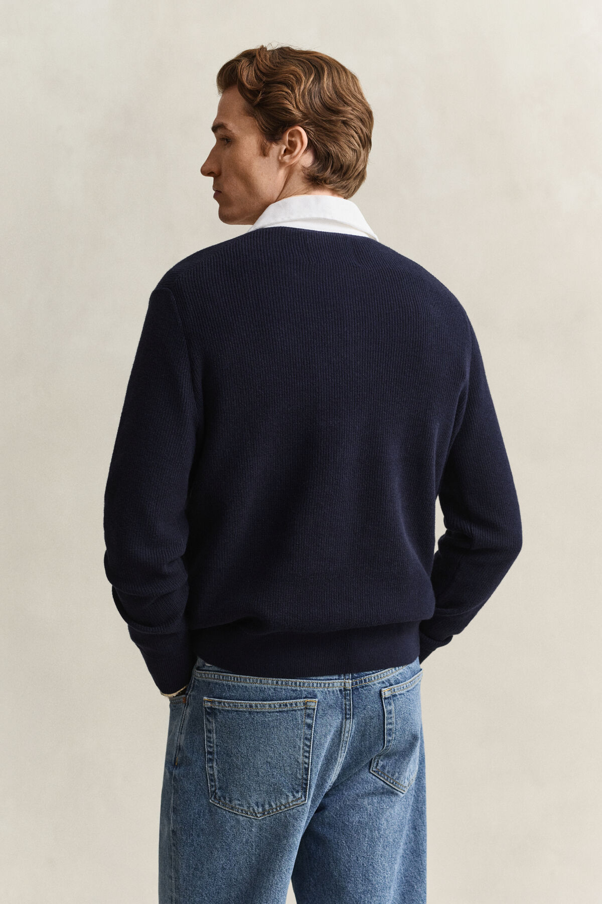 Cotton Merino Rugger — EVENING BLUE