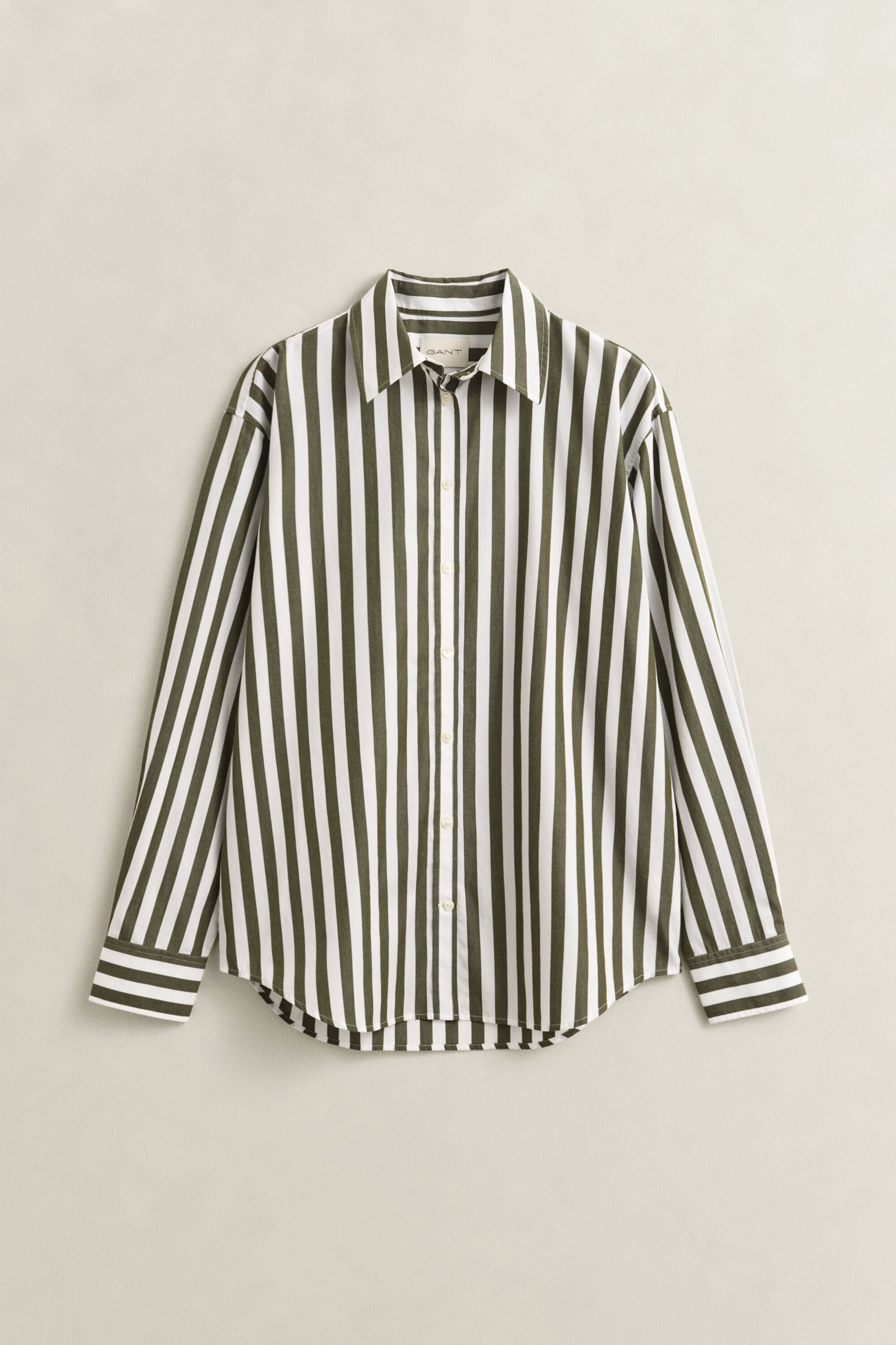 Relaxed Striped Poplin Shirt