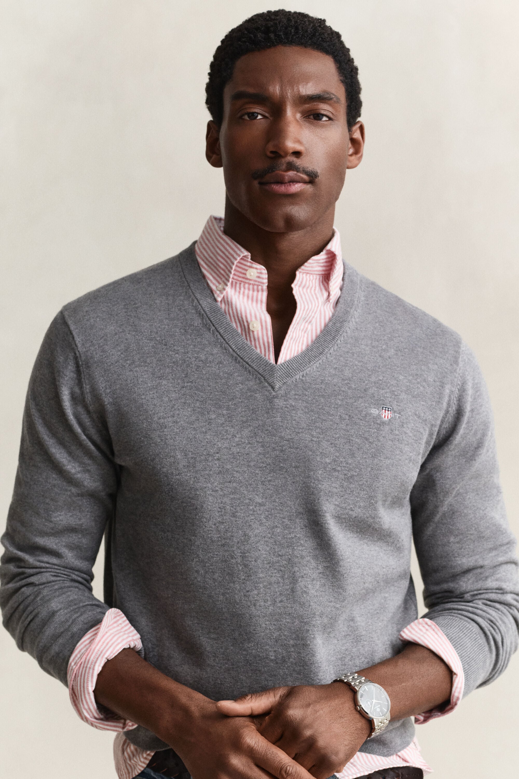 Classic Cotton V-Neck Sweater