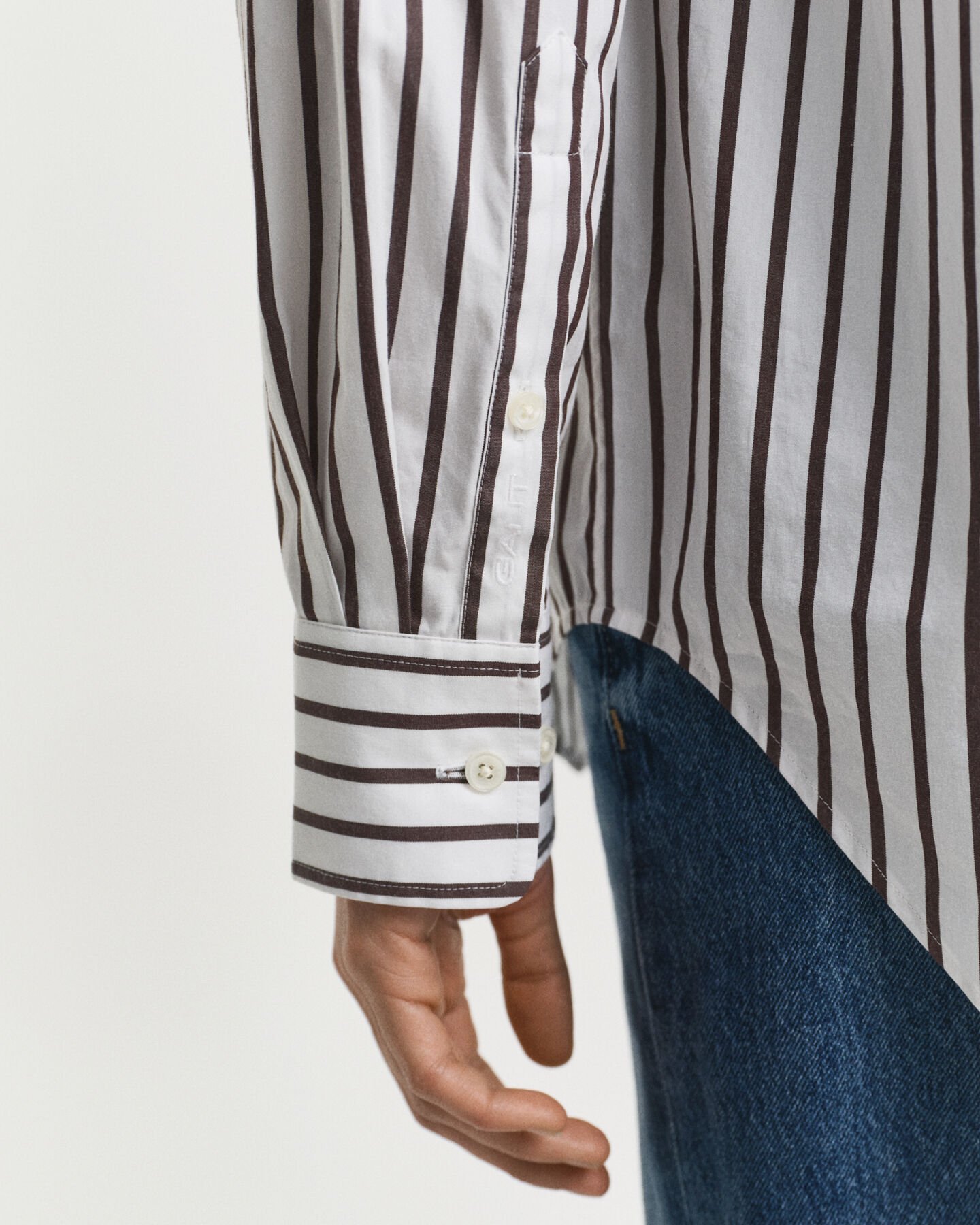 Relaxed Fit Classic Striped Poplin Shirt