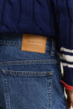 Straight Jeans — MID BLUE WORN IN 4