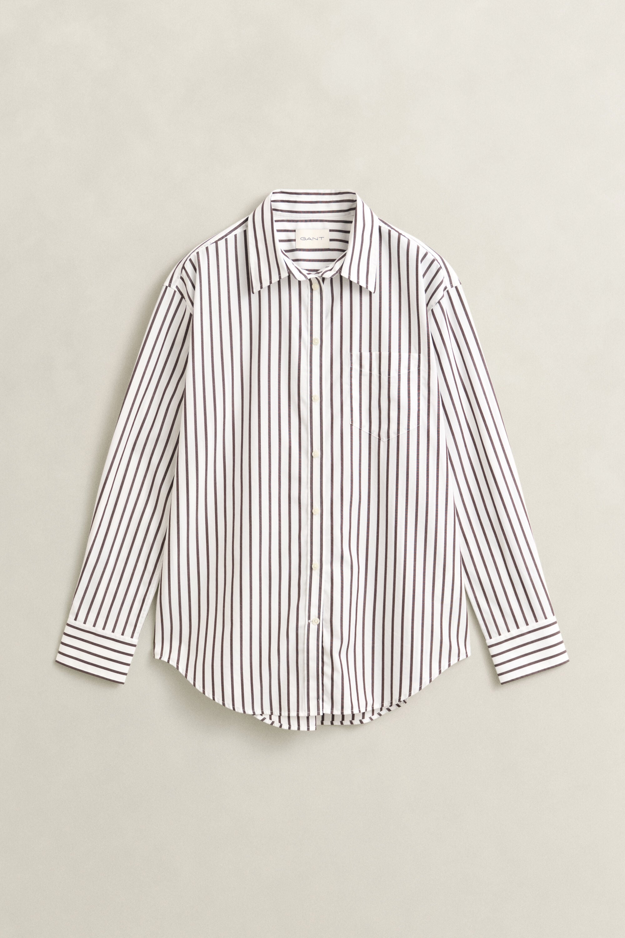 Relaxed Fit Striped Classic Poplin Shirt